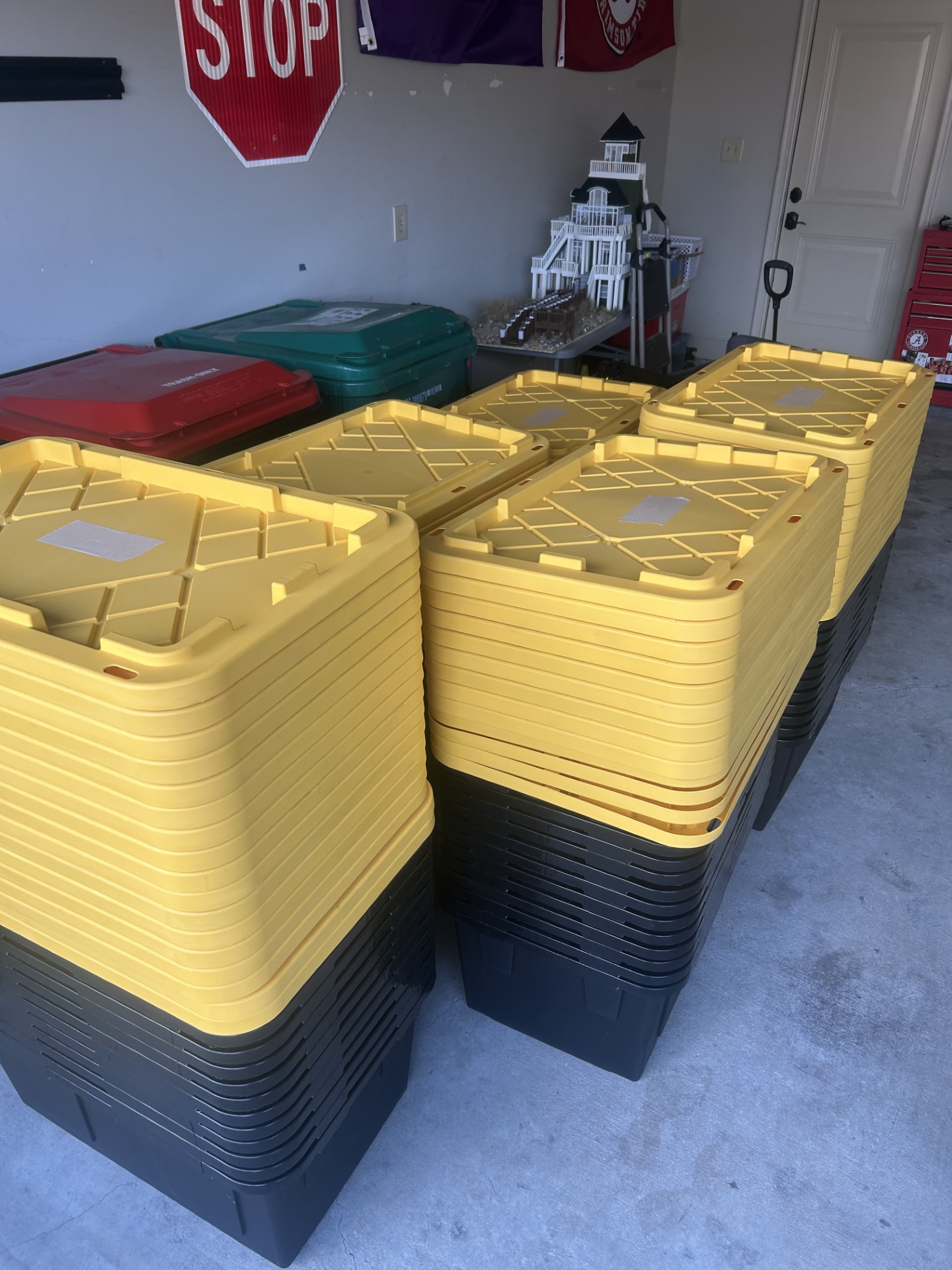 Affordable reusable moving totes ready for a budget move